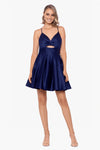 "Kelly" Short Satin Cut Out Dress