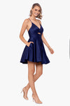 "Kelly" Short Satin Cut Out Dress