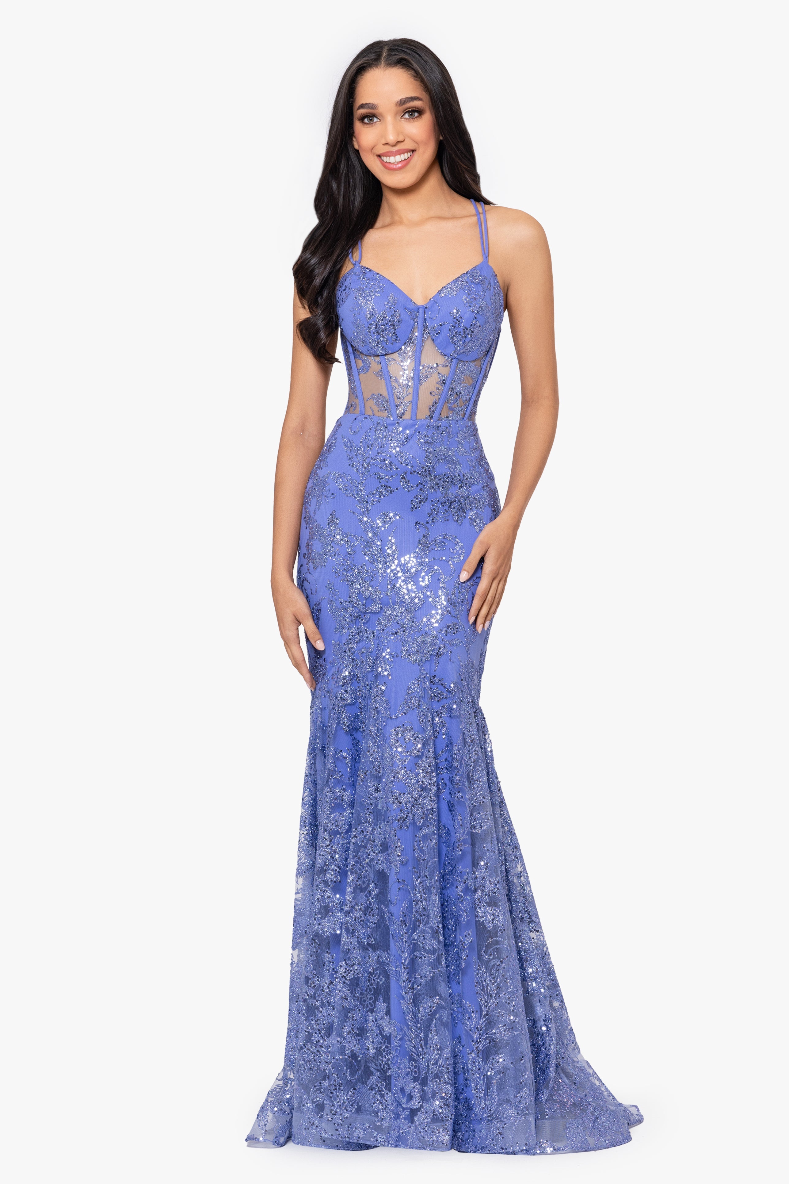 Mesh Mermaid Prom Dress