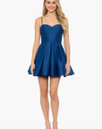 "Nina" Short Satin Sweetheart Party Dress