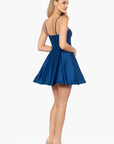 "Nina" Short Satin Sweetheart Party Dress