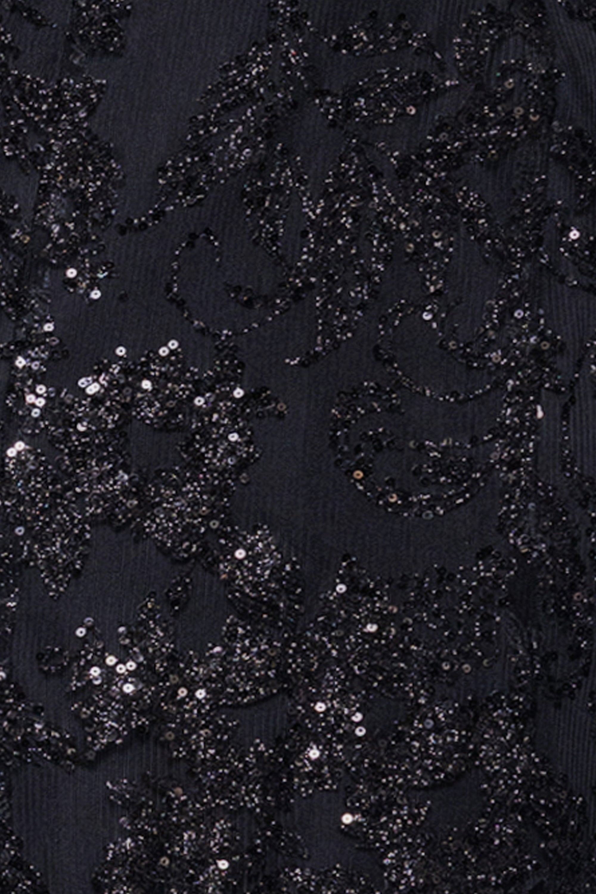 "Zoey" Glitter V-Neck Floor Length Dress