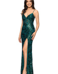 "Kelsey" Long Lace Boning Bodice Dress