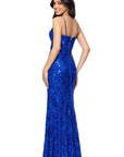 "Kelsey" Long Lace Boning Bodice Dress