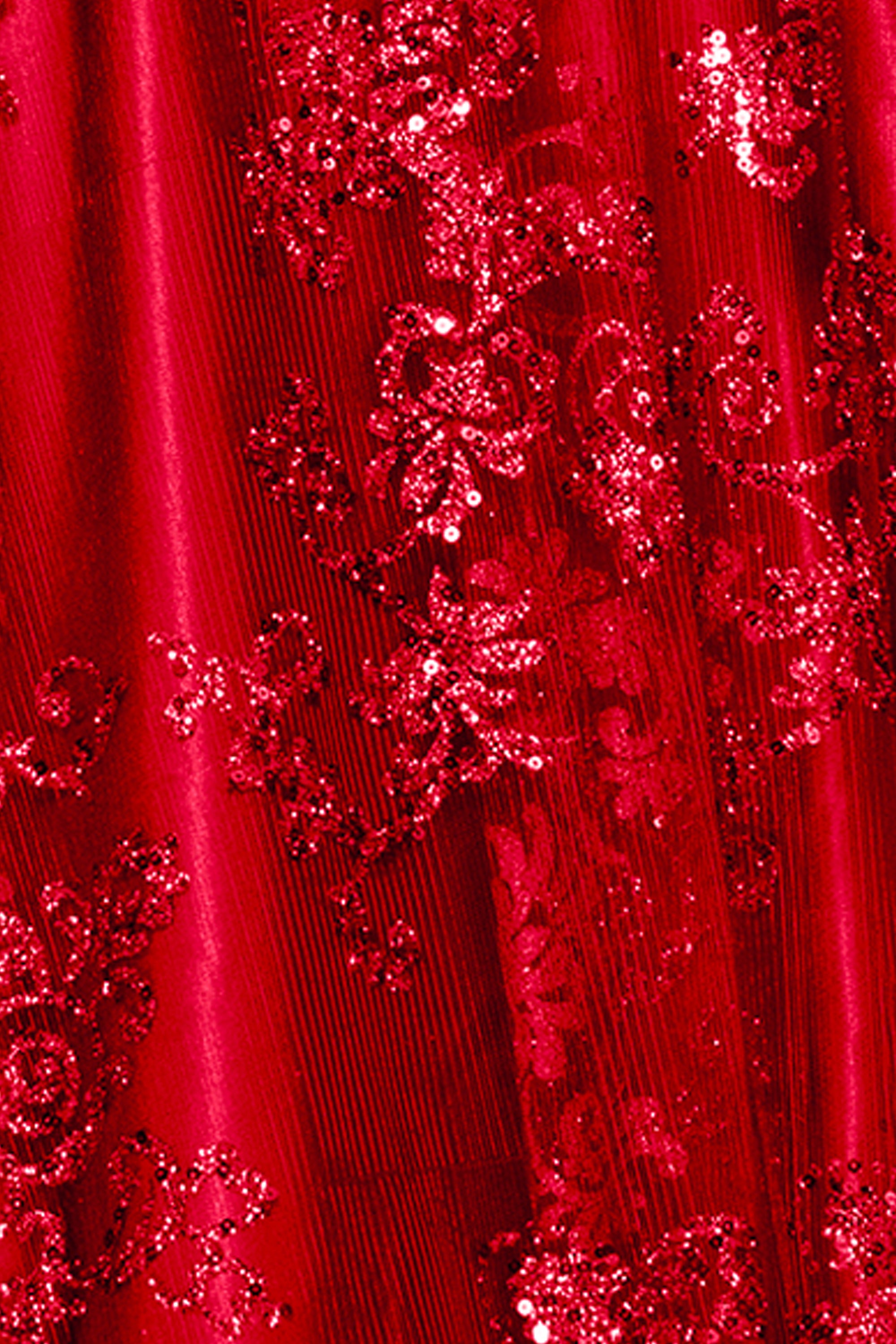 "Tori" Strapless Glitter Mesh Corset Gown