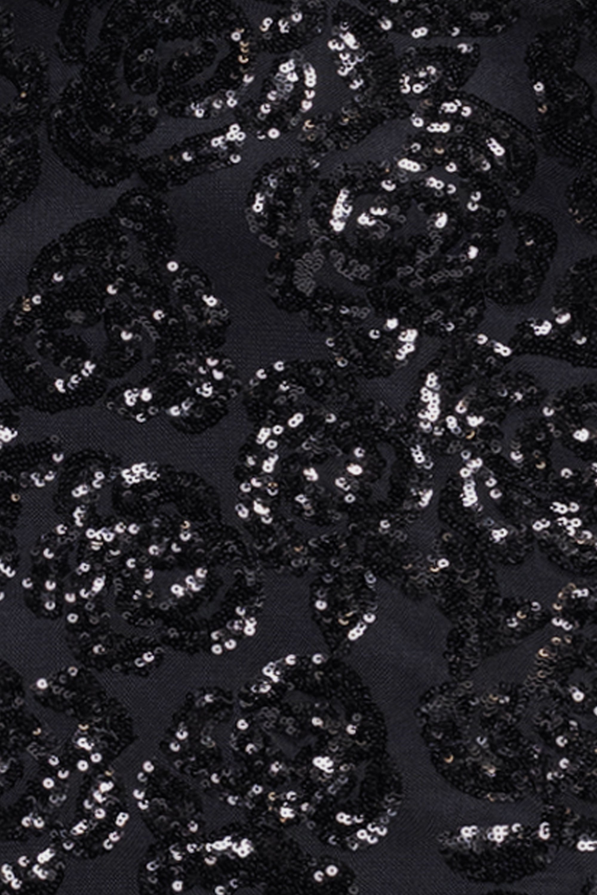 "Bianca" Sequin V-Neck Floor Length Dress