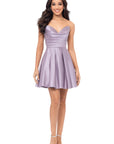 "Teddi" Strapless Rouched Party Dress