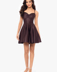 "Minna" Short Lamour Satin Dress