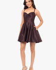"Minna" Short Lamour Satin Dress