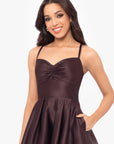 "Minna" Short Lamour Satin Dress