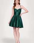 "Minna" Short Lamour Satin Dress