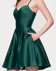 "Minna" Short Lamour Satin Dress