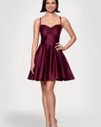 "Minna" Short Lamour Satin Dress