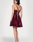 "Minna" Short Lamour Satin Dress