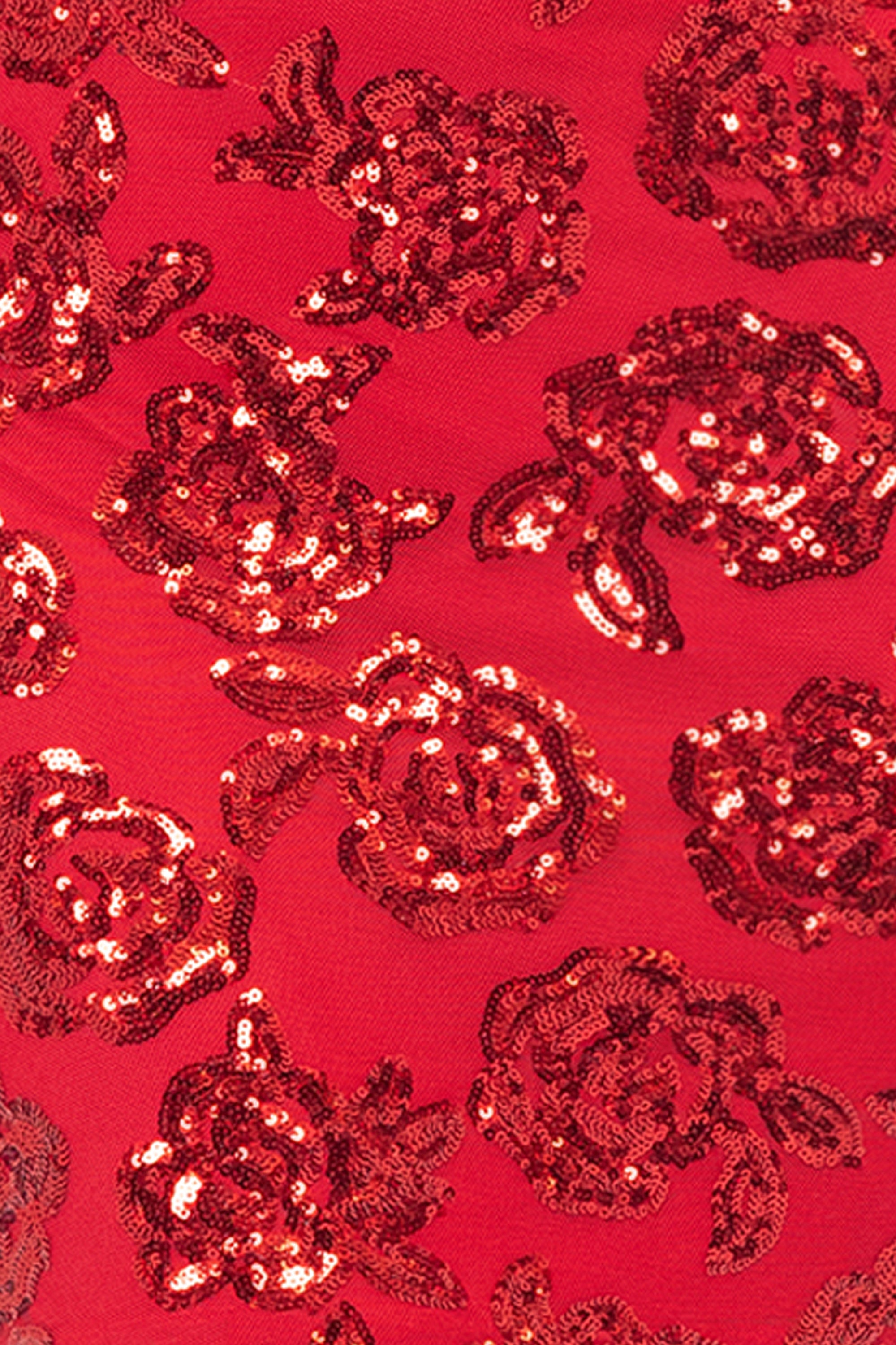 "Alara" Short Sequin Pattern Party Dress