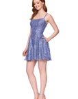 "Josie" Short Glitter Party Dress