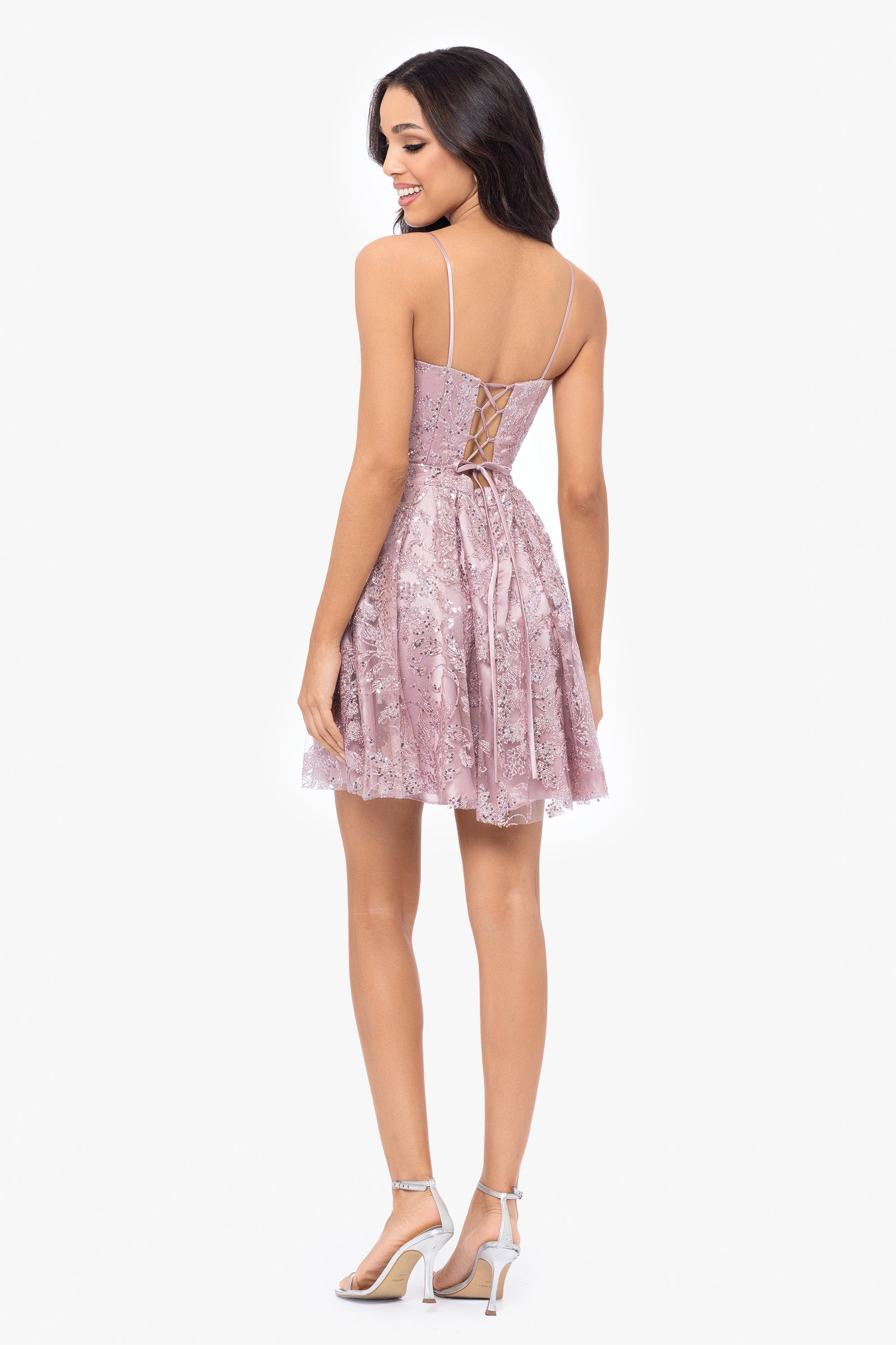 "Josie" Short Glitter Party Dress