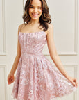 "Josie" Short Glitter Party Dress