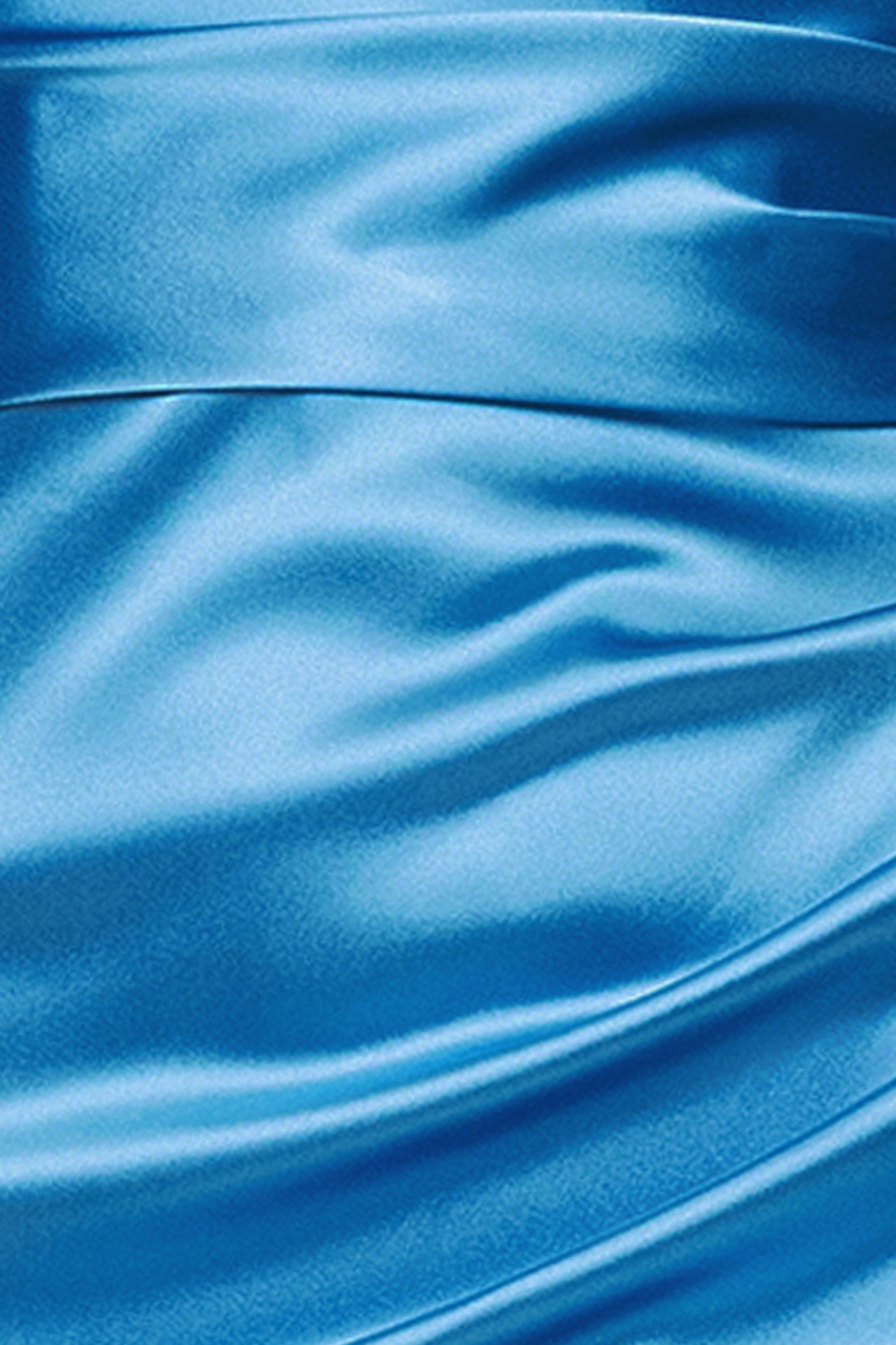 Blondie Nites "Vicky" Long Strapless Satin Dress