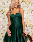 "Alexa" Short A-Line Satin Party Dress