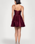 "Alexa" Short A-Line Satin Party Dress