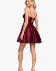 "Alexa" Short A-Line Satin Party Dress