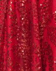 "Catherine" Short Glitter Illusion Party Dress