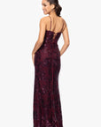 "Annie" Long Sequin Lace Corset Dress