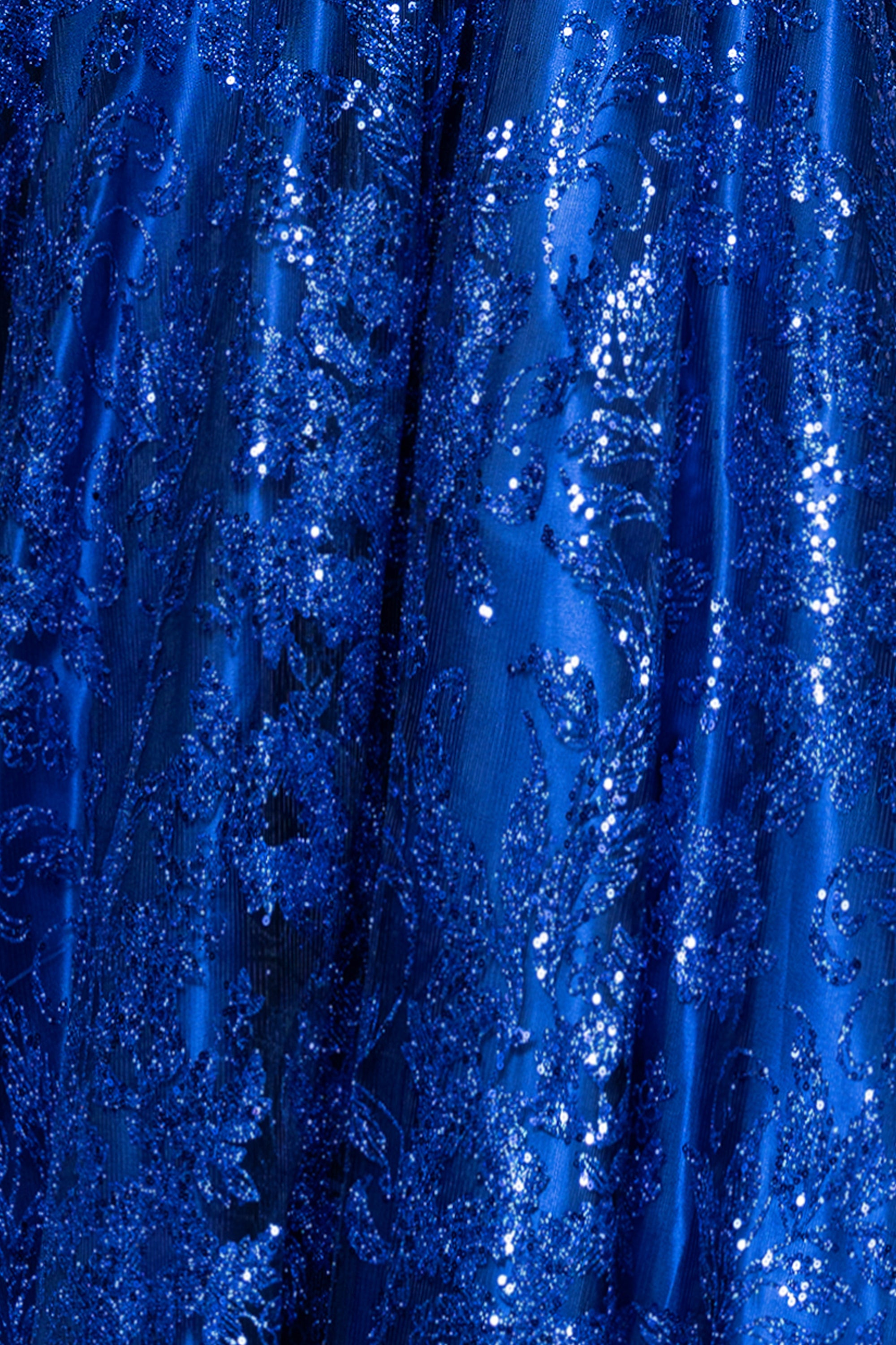 "Kelly" Long Glitter Sweetheart Neckline Gown