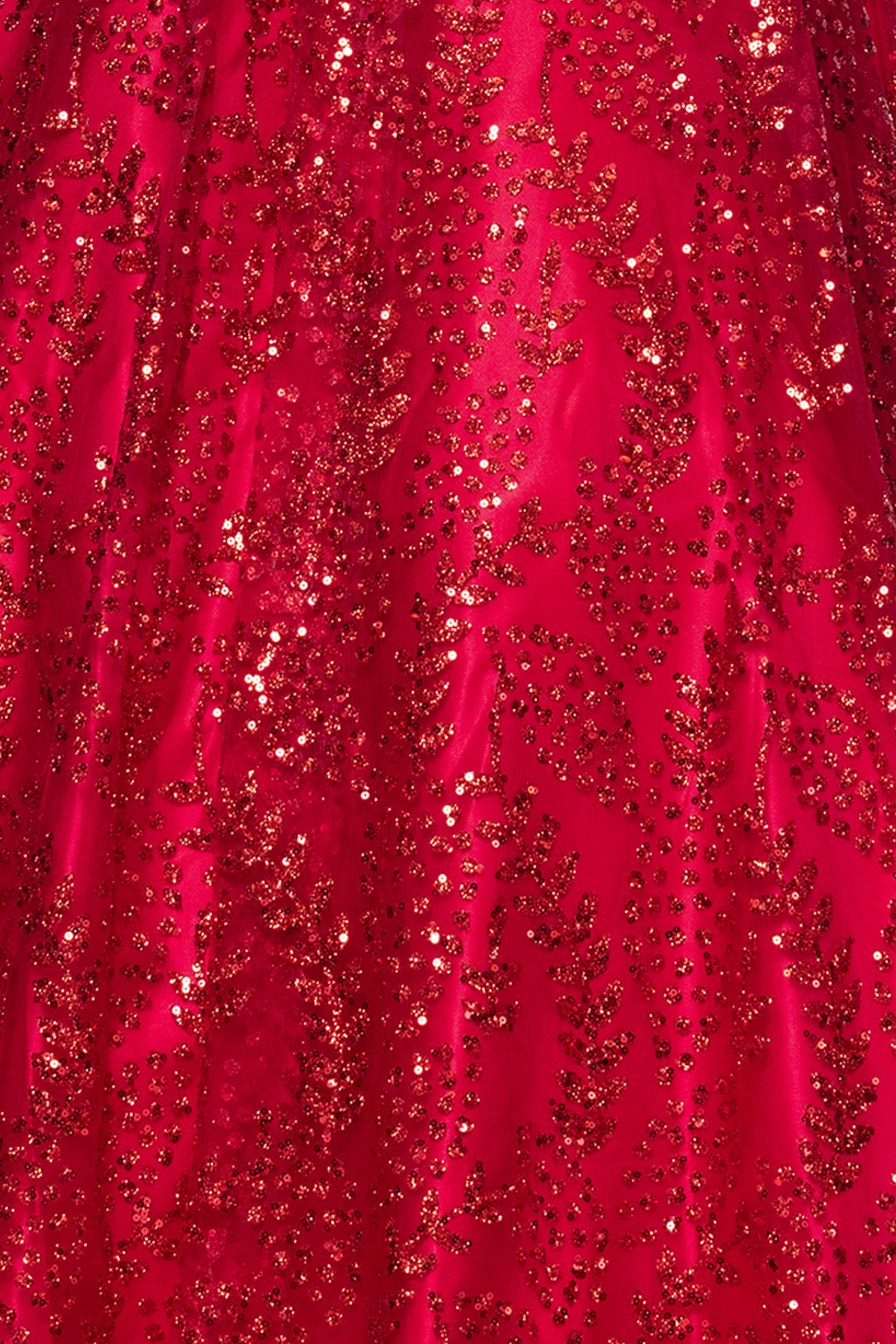 "Mona" Glitter Illusion Lace Up Floor Length Dress