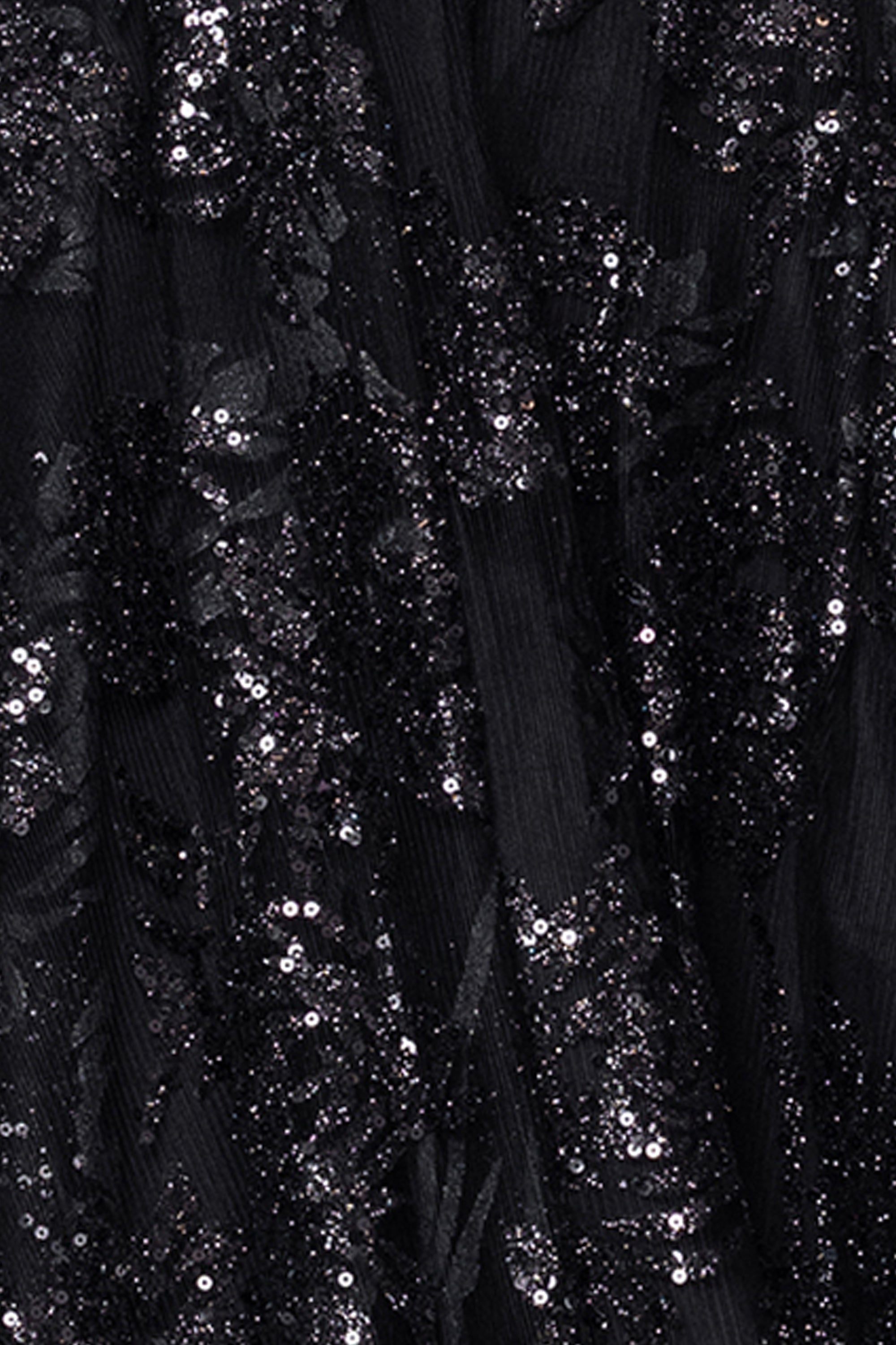 "Serenity" Glitter V-Neck Mesh Short Dress