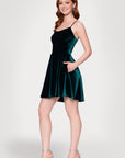 Blondie Nites "Jaycee" Velvet Tieback Sleeveless Short Dress