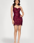 "Piper" Sequin Spaghetti Strap Short Dress