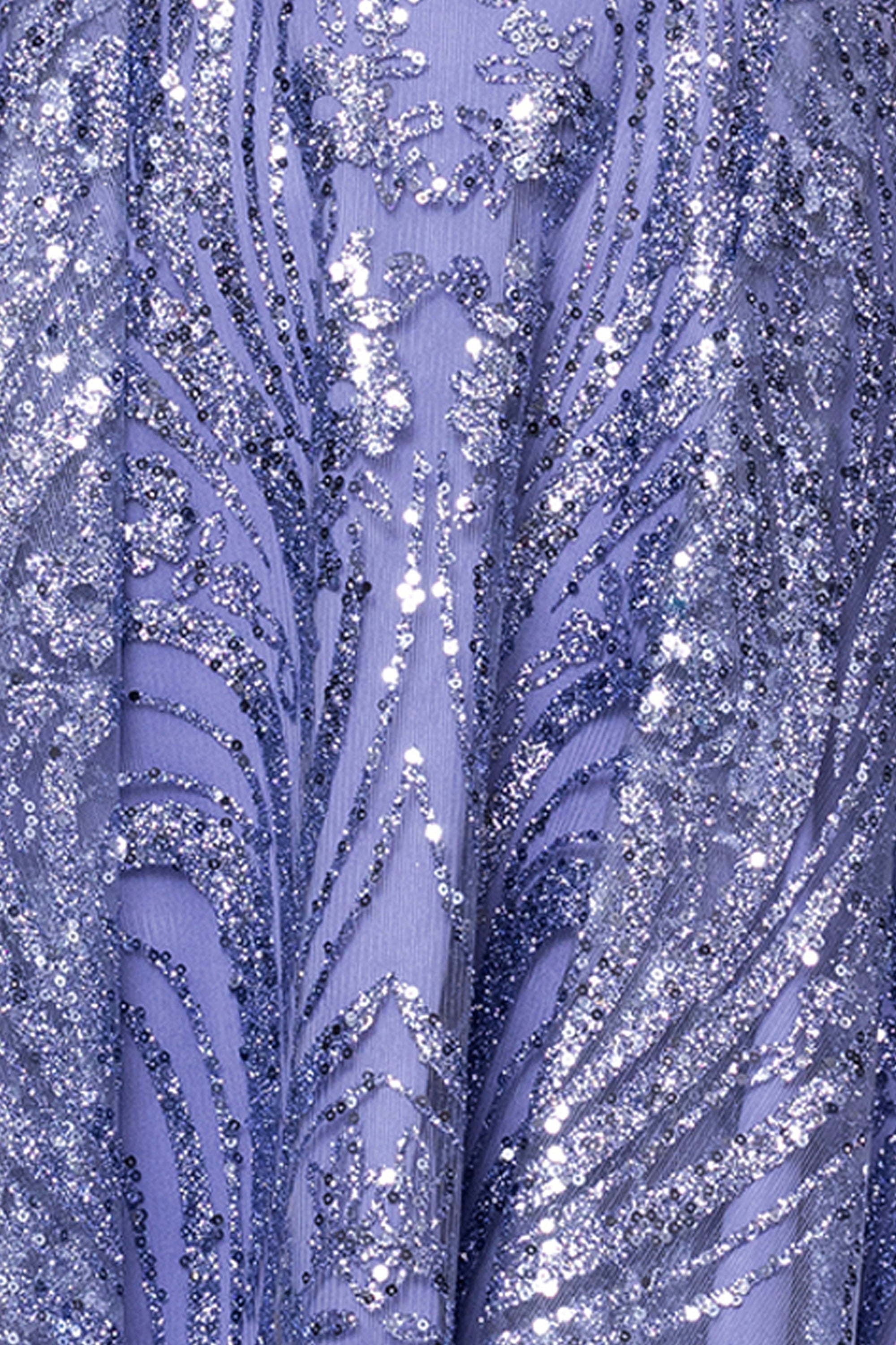"Shayna" Glitter Mesh V-Neck Sleeveless Short Dress