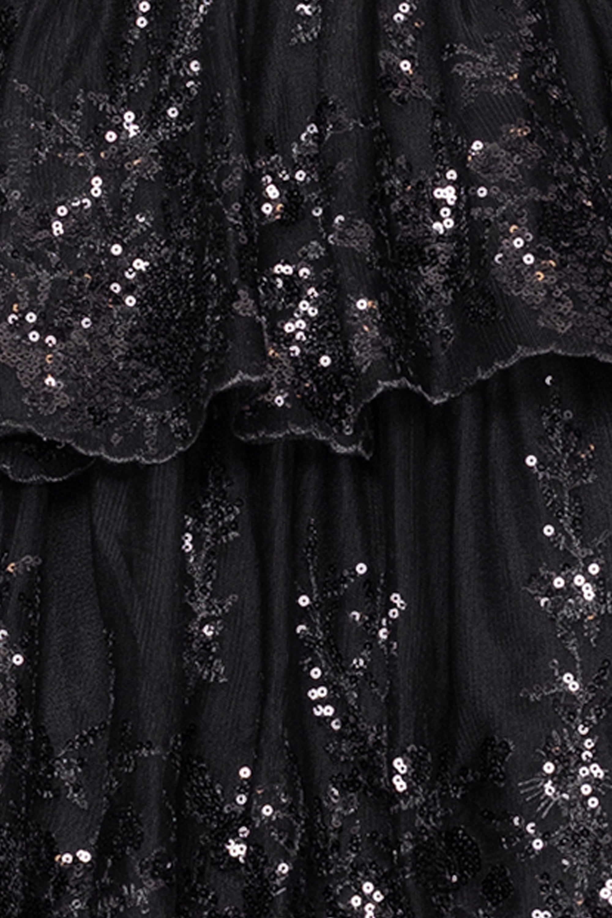 "Jacey" Mesh Sequin Embellished Halter Neck Short Dress