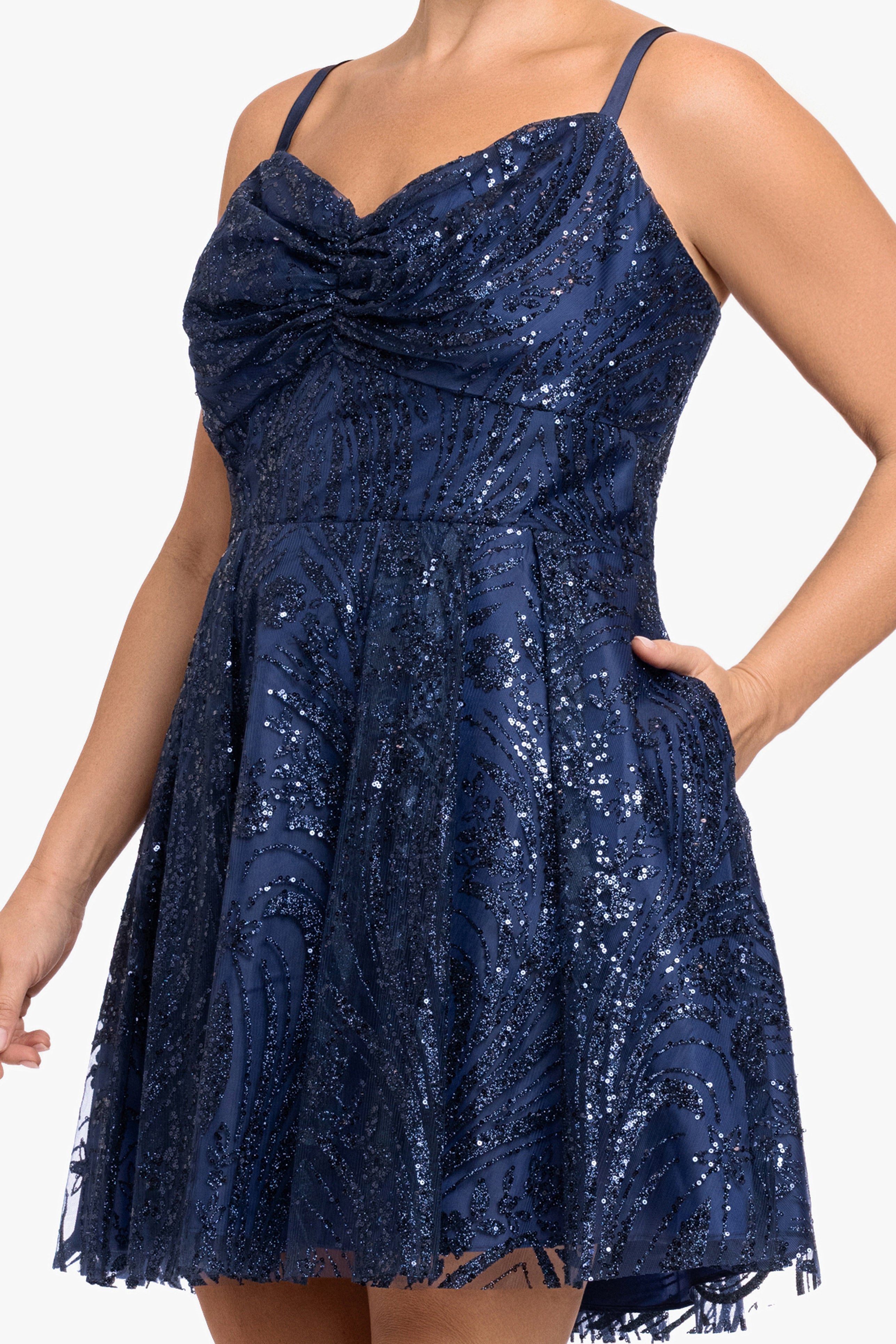 party night dress Plus Nadine Short Pinch Neck Glitter Size:2 US loose fit abaya flare skirt. Empire-Waist Long V-Neck Prom