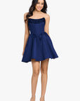 "Skye" Short Lamour Party Strapless Dress