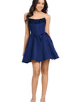 "Skye" Short Lamour Party Strapless Dress