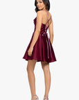 "Nyra" Short Satin Corset Dress