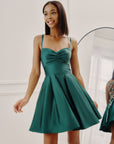 "Minna" Short Lamour Satin Dress