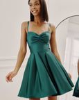 "Minna" Short Lamour Satin Dress