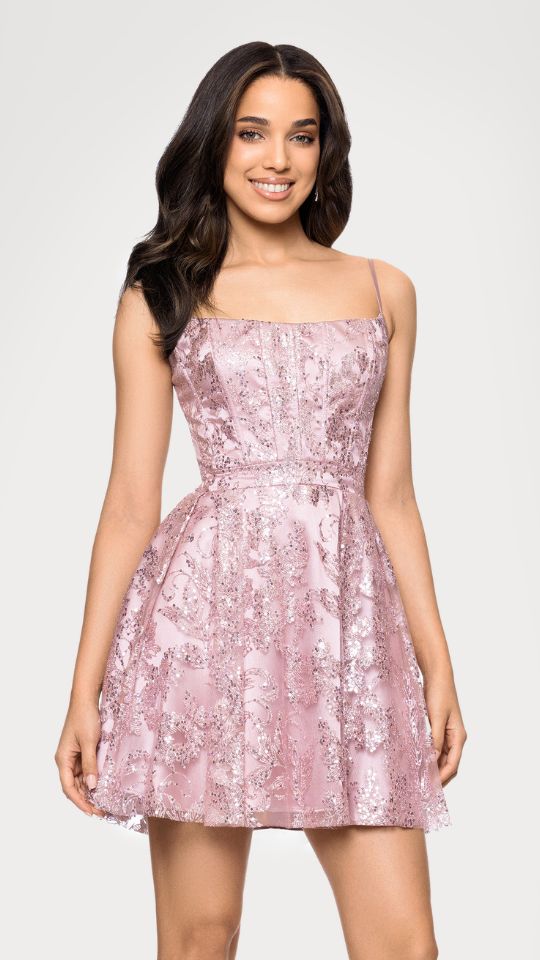 "Josie" Short Glitter Party Dress