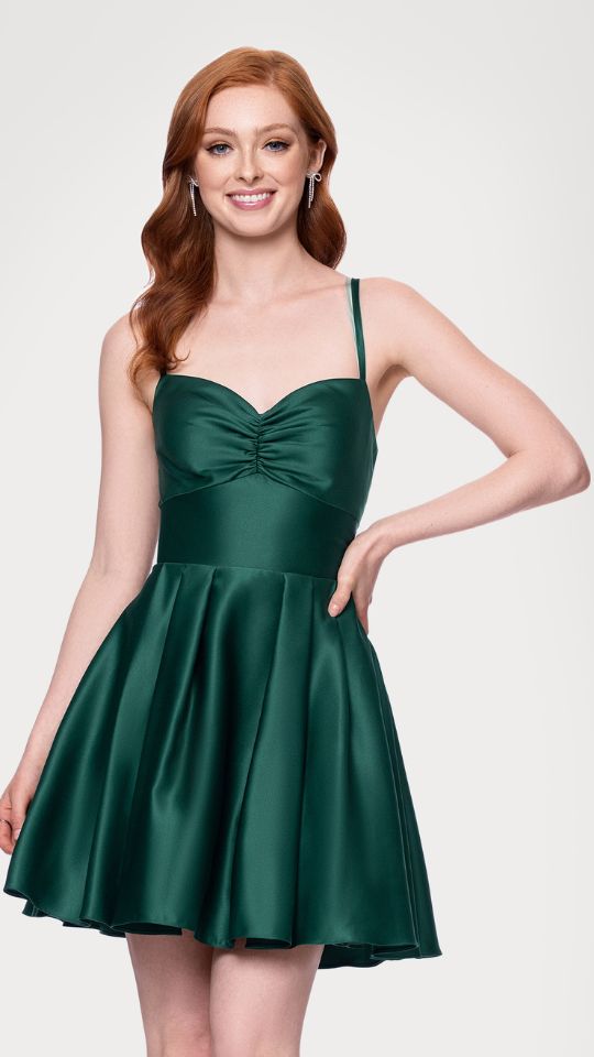 "Minna" Short Lamour Satin Dress