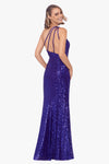 "Sandy" Long Sequin One Shoulder Dress