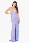 "Jules" Long Sequin V-Neck Dress