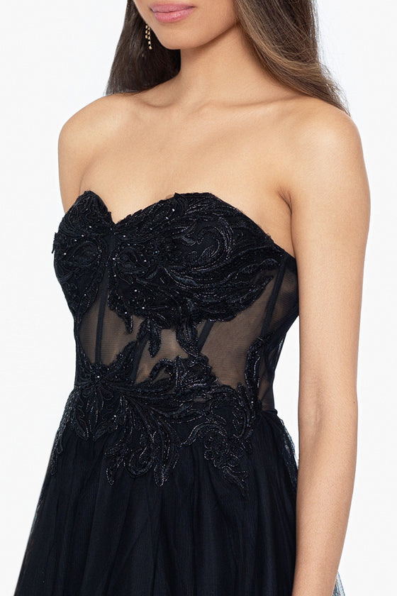 "Harper" Short Mesh Corset Party Dress