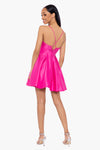 "Mia" Short Satin Cut Out Tie Up Back Dress
