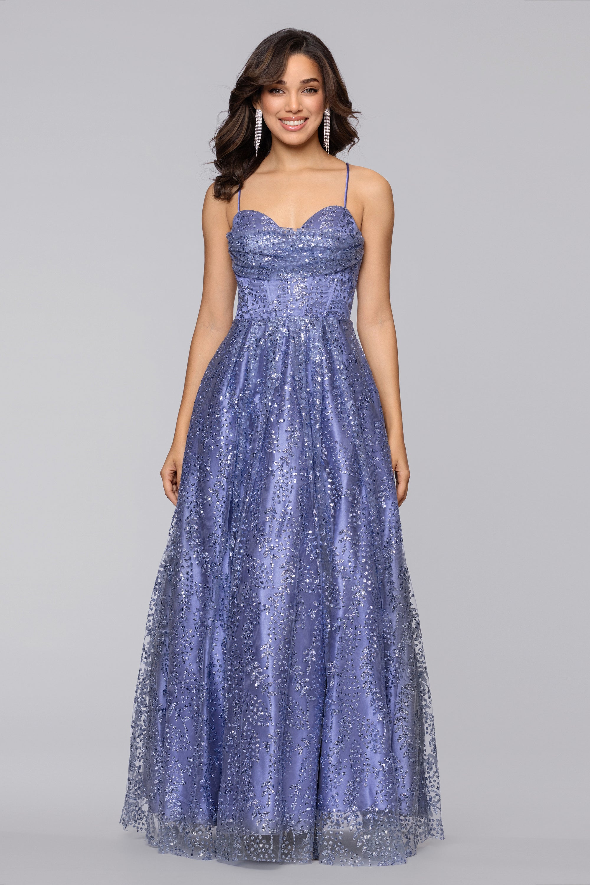 betsy and adams light purple dress with blue sequins & Adam Womens Pleated Glitter Evening 4 : Clothing, Shoes & Jewelry Sequin Embellishments Betsy & Adam Sheer Sequined