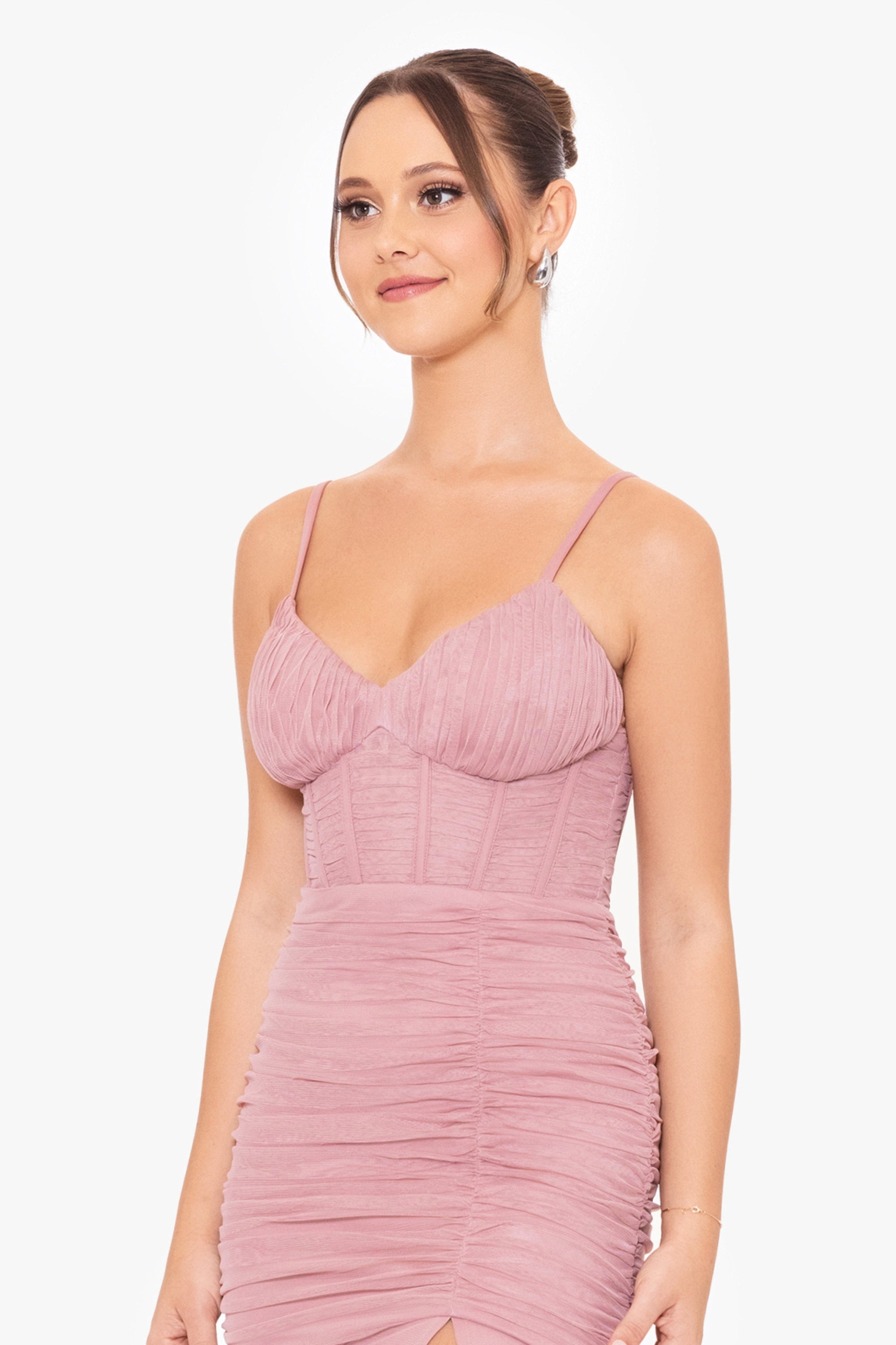 blondie nites mermaid dresses Long Glitter Prom Dress: Blondie Nites 3960BN Rose / 0