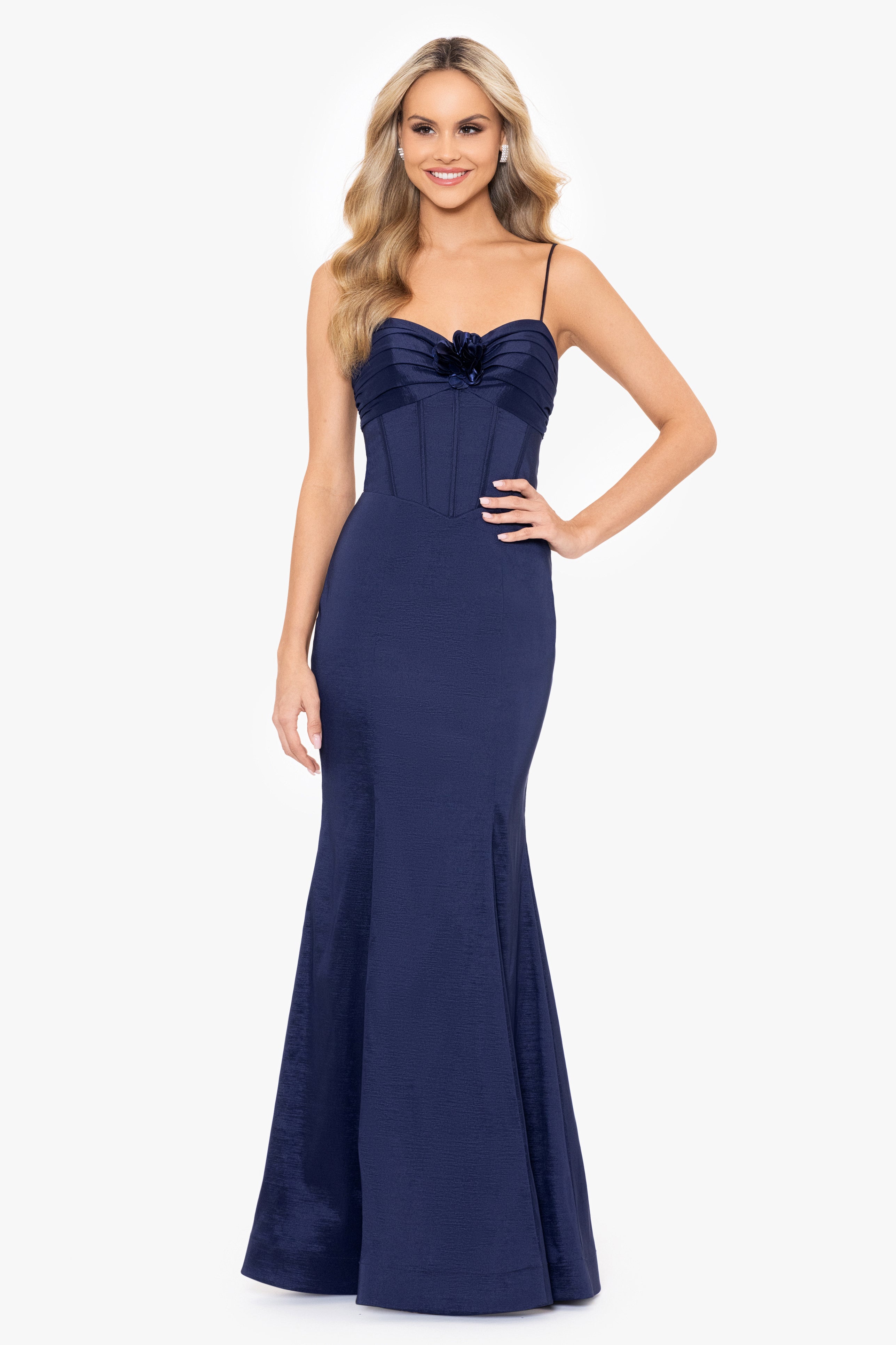 Blondie nites hot sale strapless gown